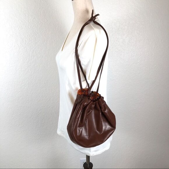 Vintage Lennox drawstring BoHo bucket bag - Picture 2 of 7
